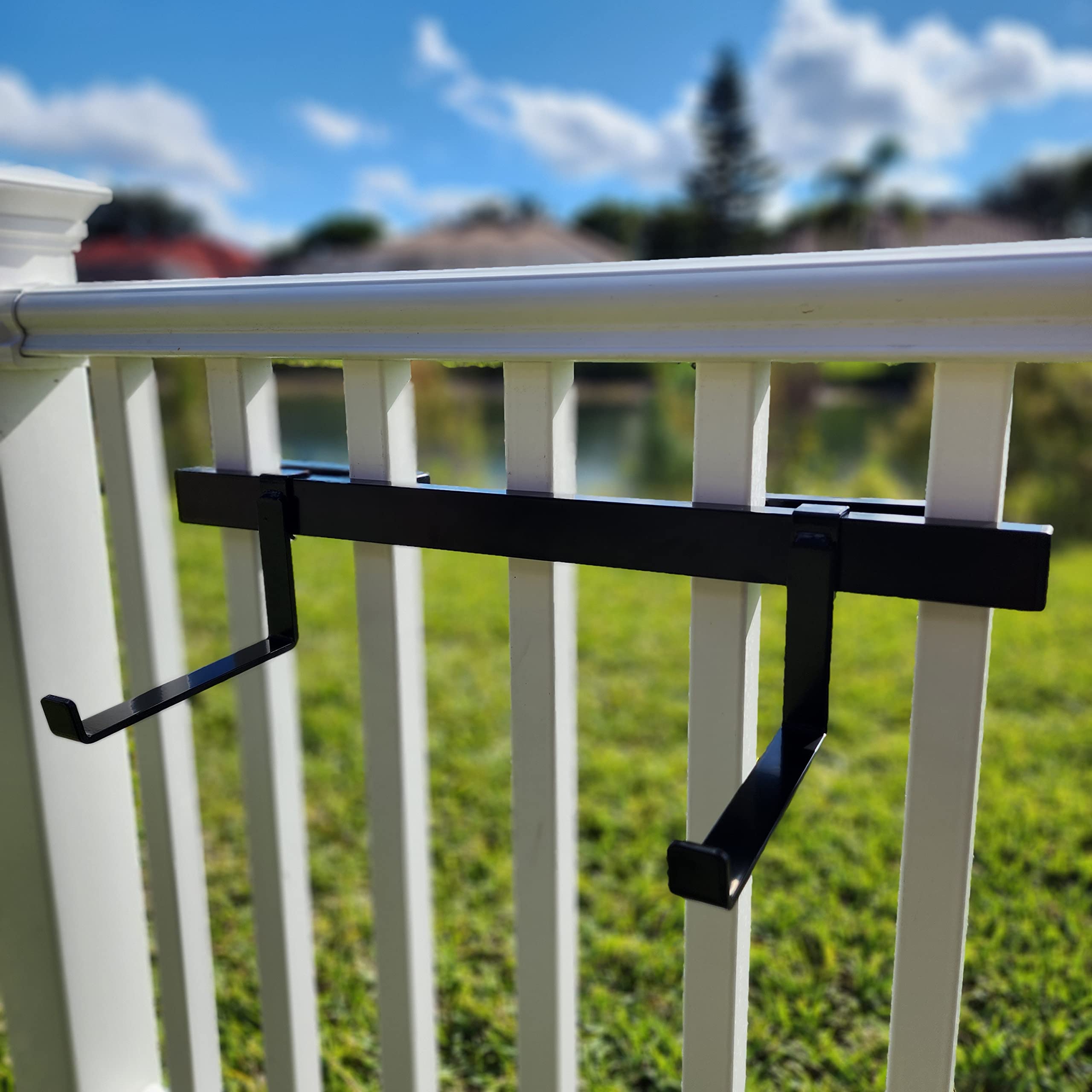 Color Antracita Metal Soporte Para Jardineras De Balcón - 4 Unidades,  Ajustable Sin Taladrar, Color Antracita Sujeta Macetas Barandilla, image size:2560x2560