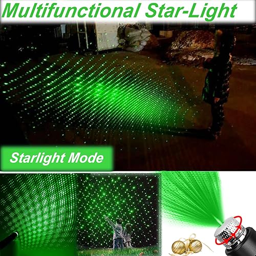 Miniatura 5 de Puntero láser, puntero láser verde de alta potencia recargable láser verde de alta potencia puntero láser de largo alcance puntero láser puntero de