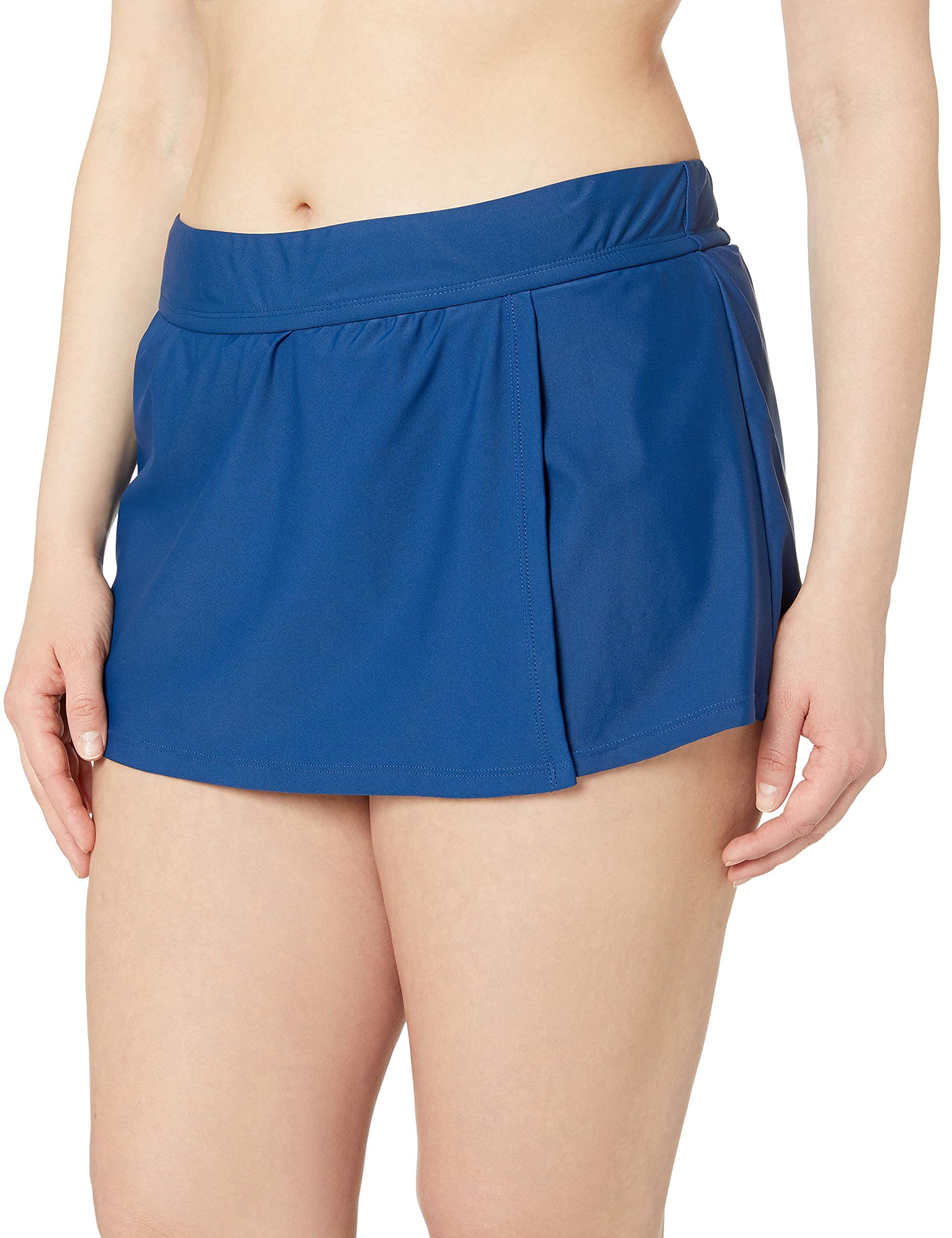Catalina Women's Swim Plus-Size Skirted Bikini Swim Bottom Swimsuit, Navy, 3X
