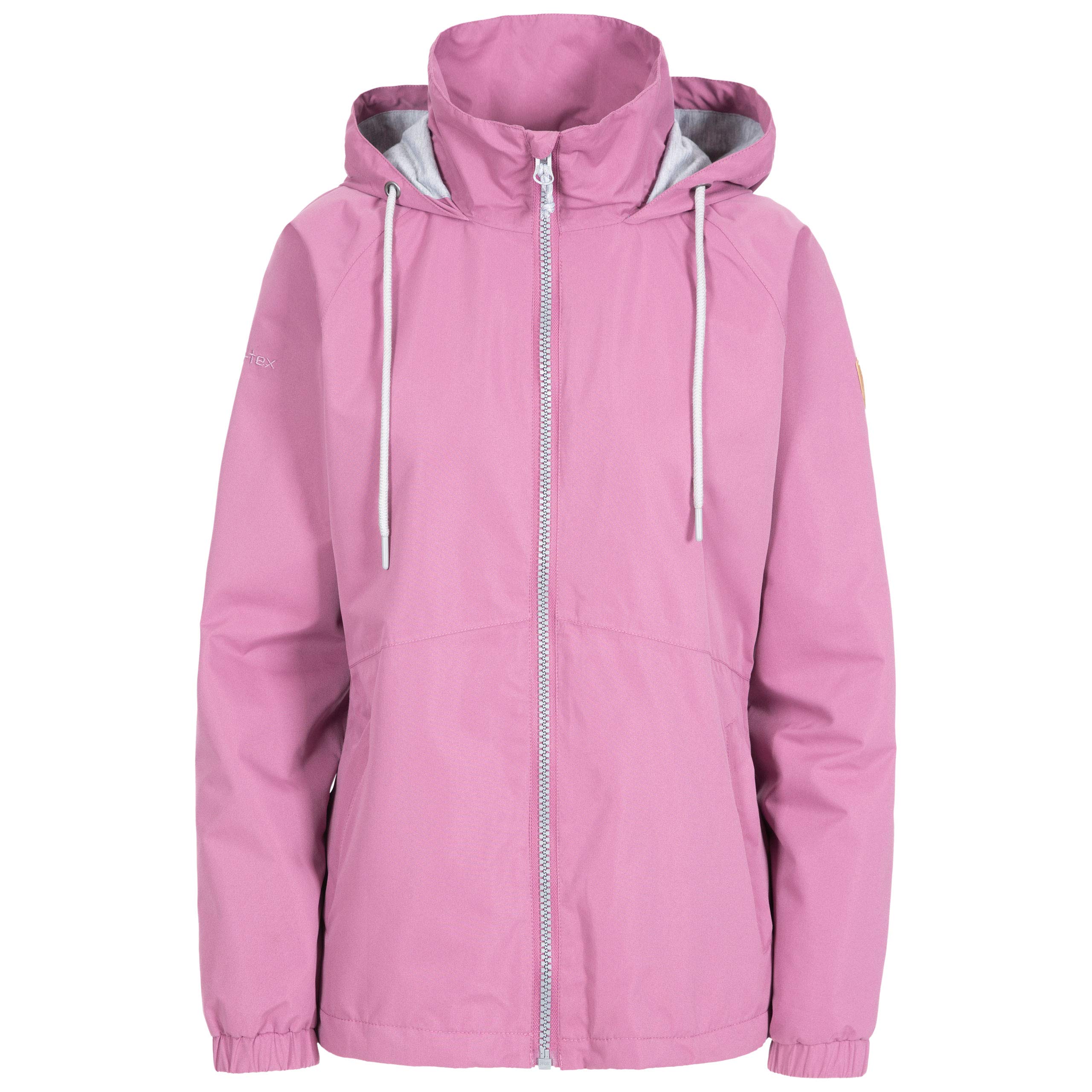 Trespass Boom Waterproof Rain Jacket with Concealed Hood - Mauve, XX-Small