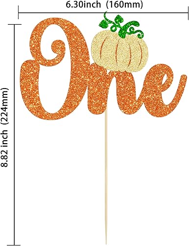 Miniatura 9 de 24 adornos para cupcakes de calabaza con purpurina para cupcakes de calabaza pequeña, decoración de baby shower, temática de cosecha de otoño,