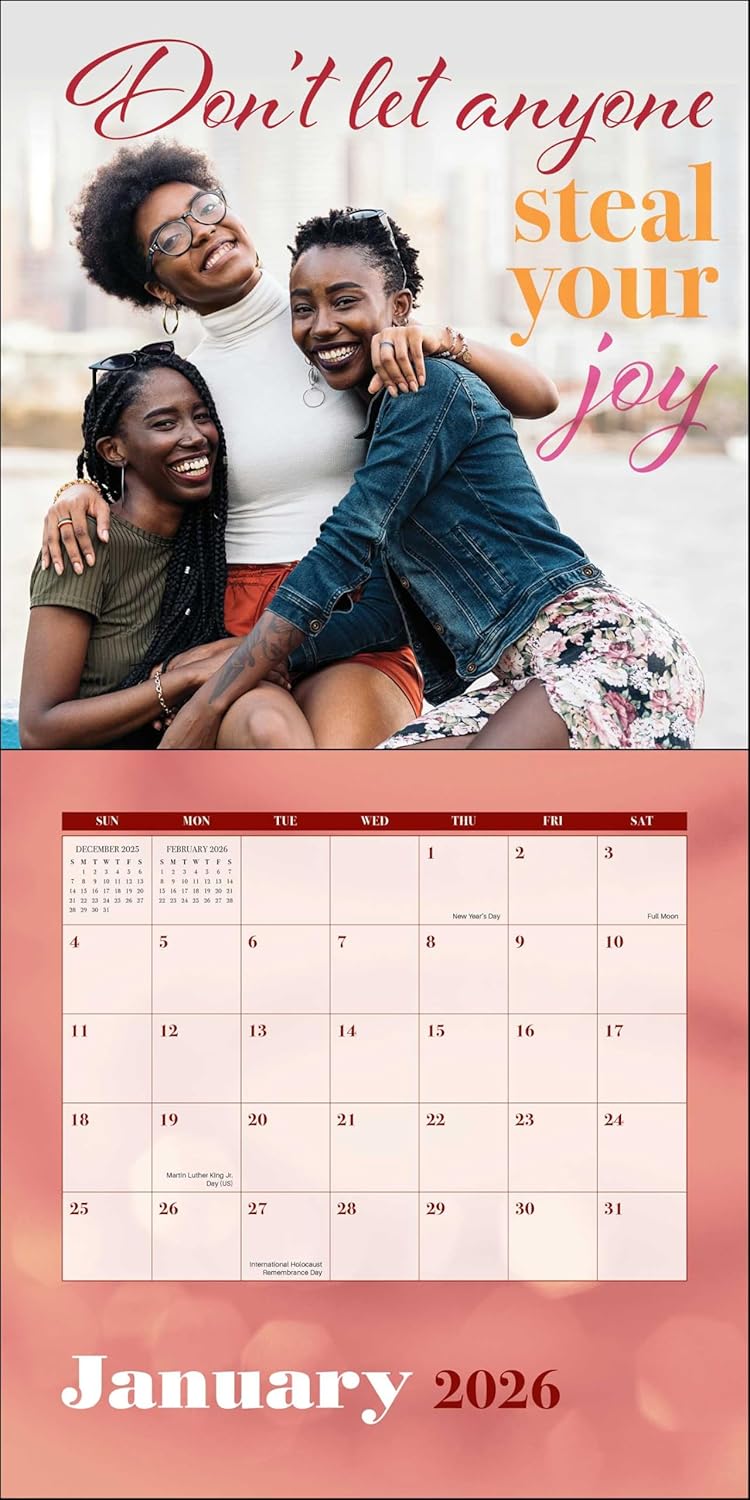 Black Girl Magic 2026 Wall Calendar - Image 3