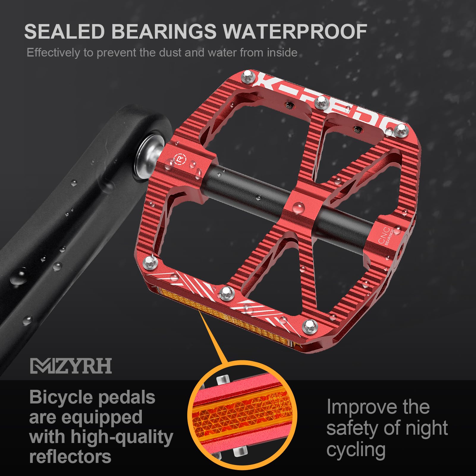 Amazon.com : K PEDC Mountain Bike Pedals MTB Pedals,Bicycle Pedals