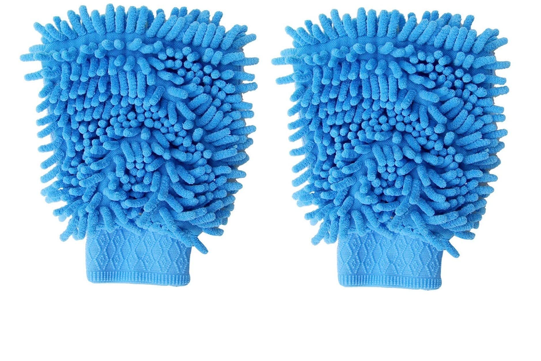 Top Team TT Multipurpose Car Washing Hand Gloves Microfiber Dusting Mitt Chenille Glass LCD Home Dust Cleaning (Multicolour) Gloves of 2 - Double Sided (B09BN6BBG6) Amazon Price History, Amazon Price Tracker
