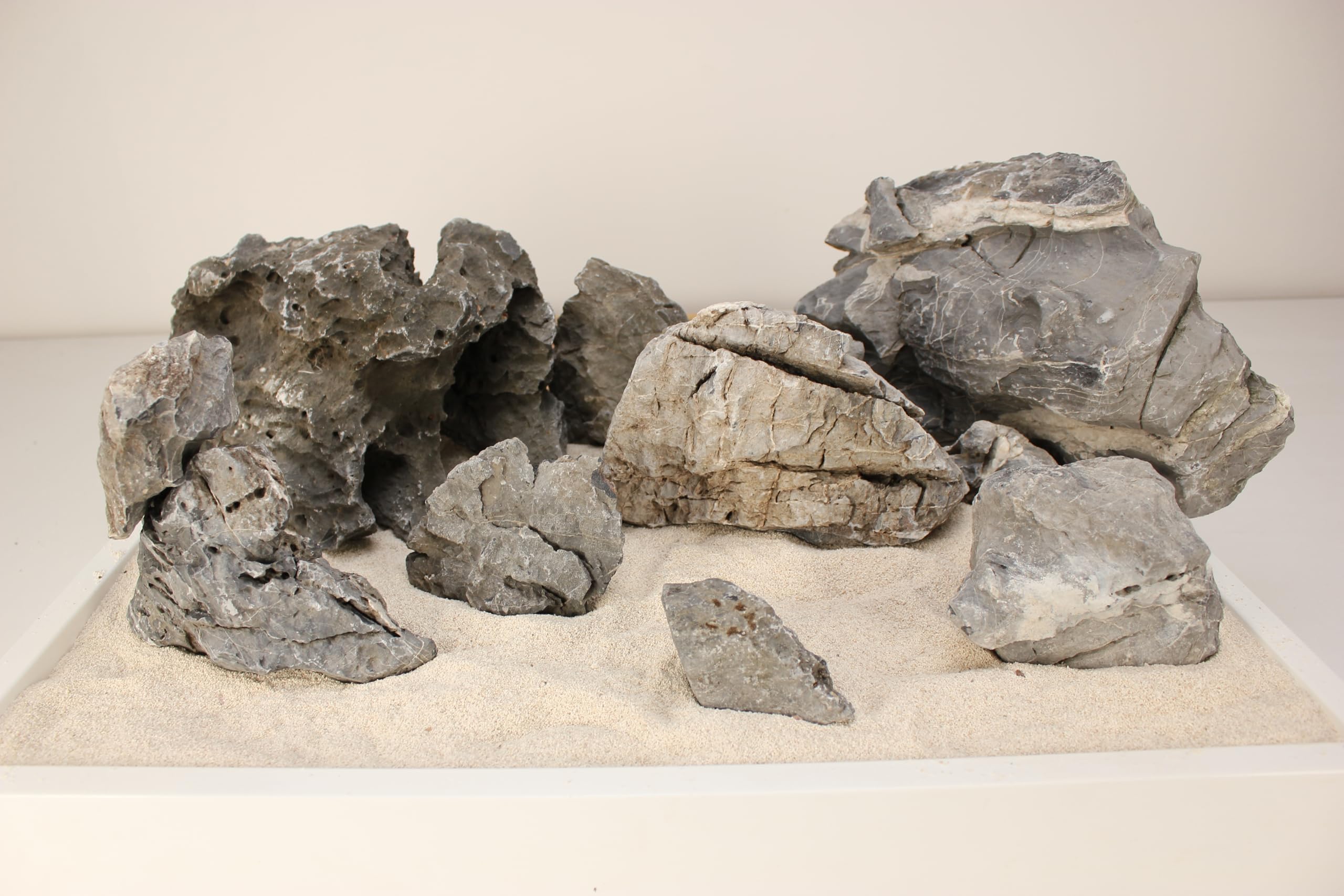 Aquariumline Whimar Scenery – Kit Rocce Naturali per Aquascaping – Rocce per Acquario Iwagumi, Hardscape Plantacquari, Layout Naturale, Decorazioni Acquario, Materiale Inerte, Pronto all’Uso (120 Lt)