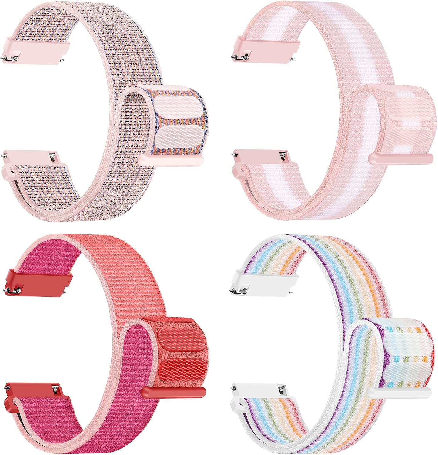 nylon fabric watch straps 20 mm / 22 mm bracelet for men women replacement strap quick release smartwatch sport watches replacement strap adjustable soft breathable watch strap