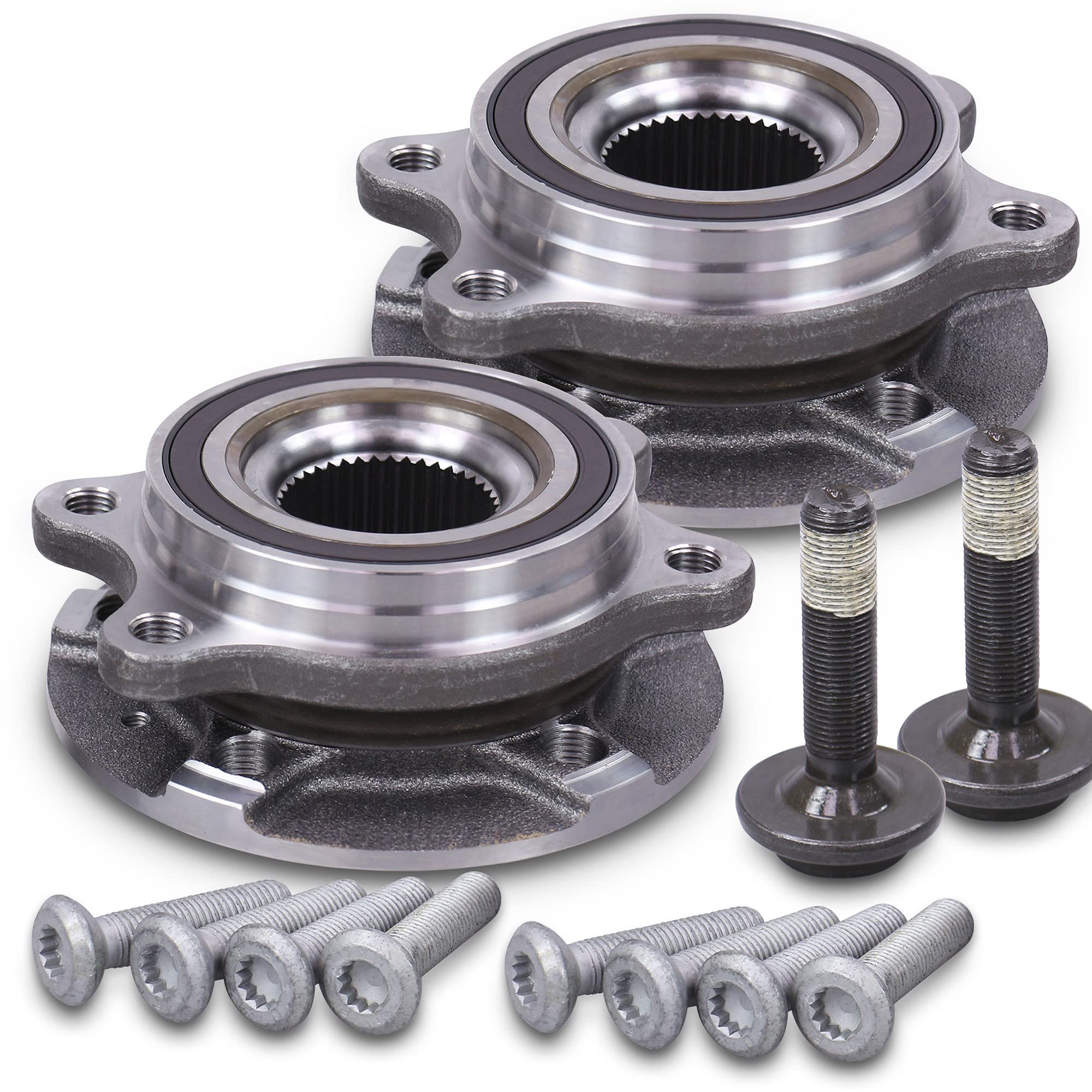 ATEC Germany 2x mozzo ruota anteriore set cuscinetti ruota | Compatibile con: AUDI A4 Allroad B8, A4 B8, A4 B8 Avant, A5, A5 Cabriolet, A5 Sportback, A6 Allroad C7, A6 C7, A6 C7 Avant