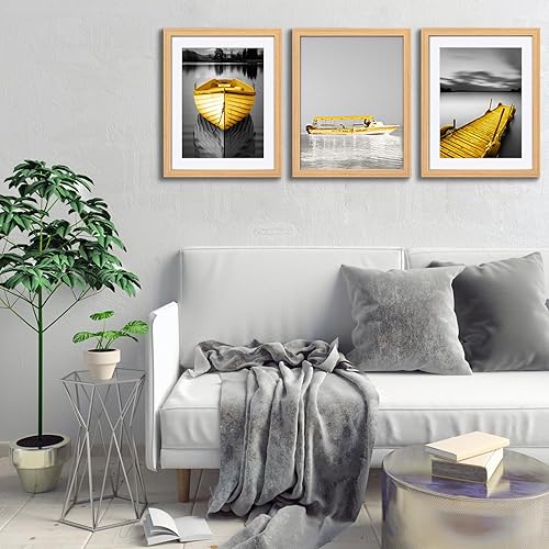 Miniatura 8 de Portarretratos de madera maciza de 11 x 14 pulgadas, marco de fotos de madera maciza de 9 x 12 o 8 x 10 pulgadas con paspartú o marco de 11 x 14