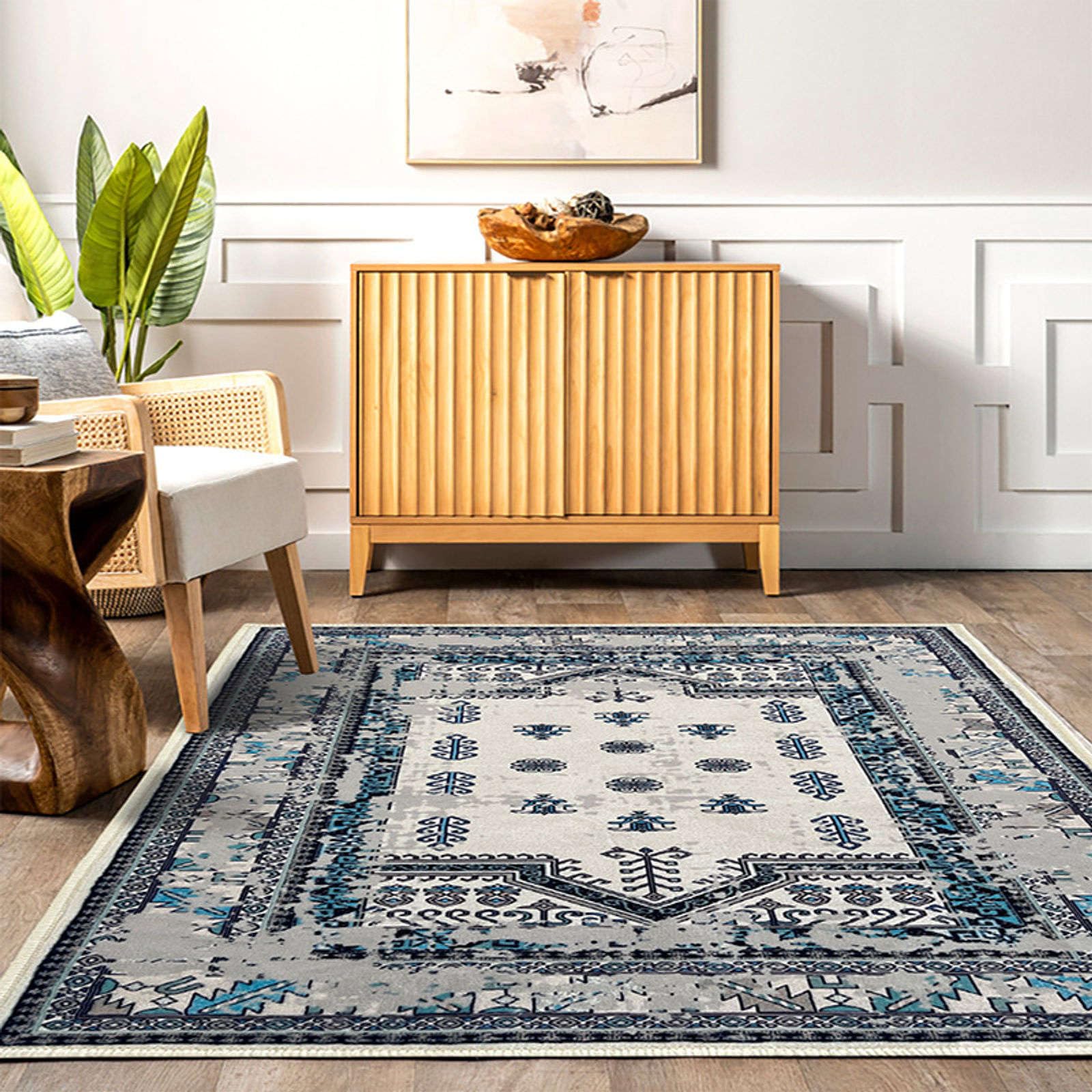 Tapis de salon doux 120x160cm qui soulage les pieds fatigués