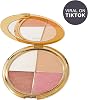 tarte glow wardrobe paleta de iluminador, rubor, bronzer y sombra de ojos – Todo en uno para rostro y ojos, maquillaje viral para un brillo radiante y mezclable todos los días, vegano y libre de crueldad, tamaño completo 0.06 Onzas (Paquete de 1) 3