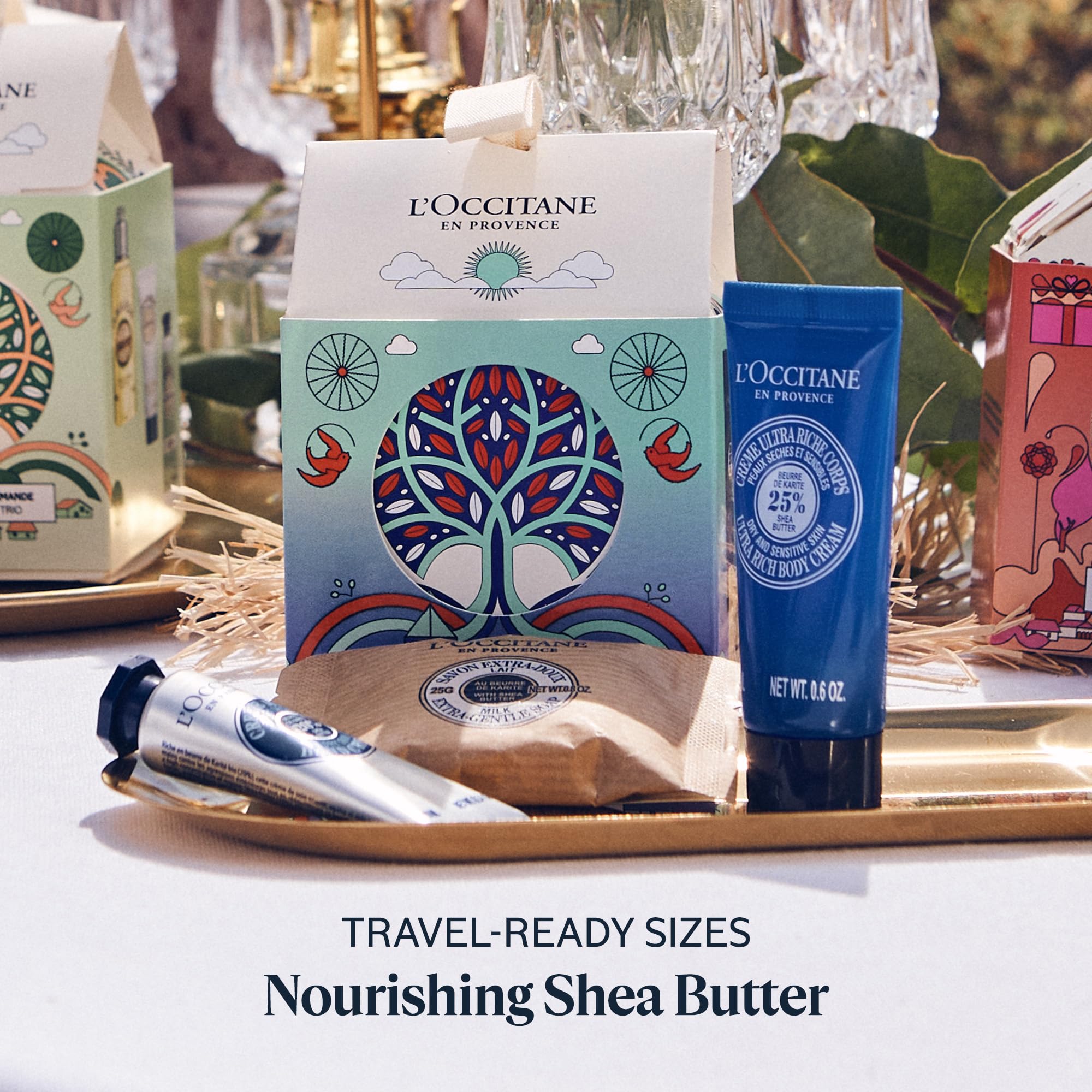 L'Occitane Shea Holiday Ornament Gift Set for Comforted & Nourished Skin