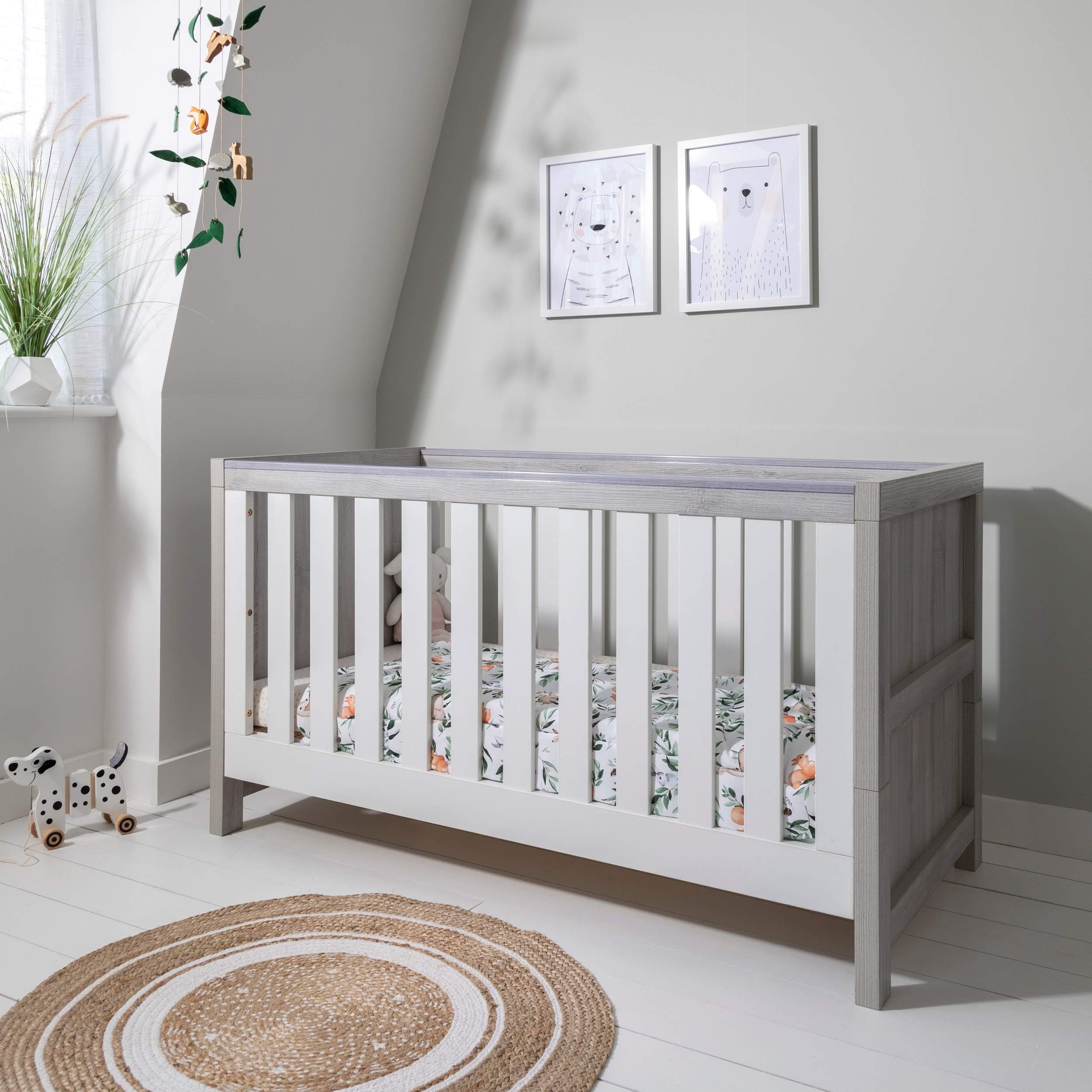Tutti Bambini Rio Wooden Cot Bed & Cot Top Changer 3 in 1 Convertible