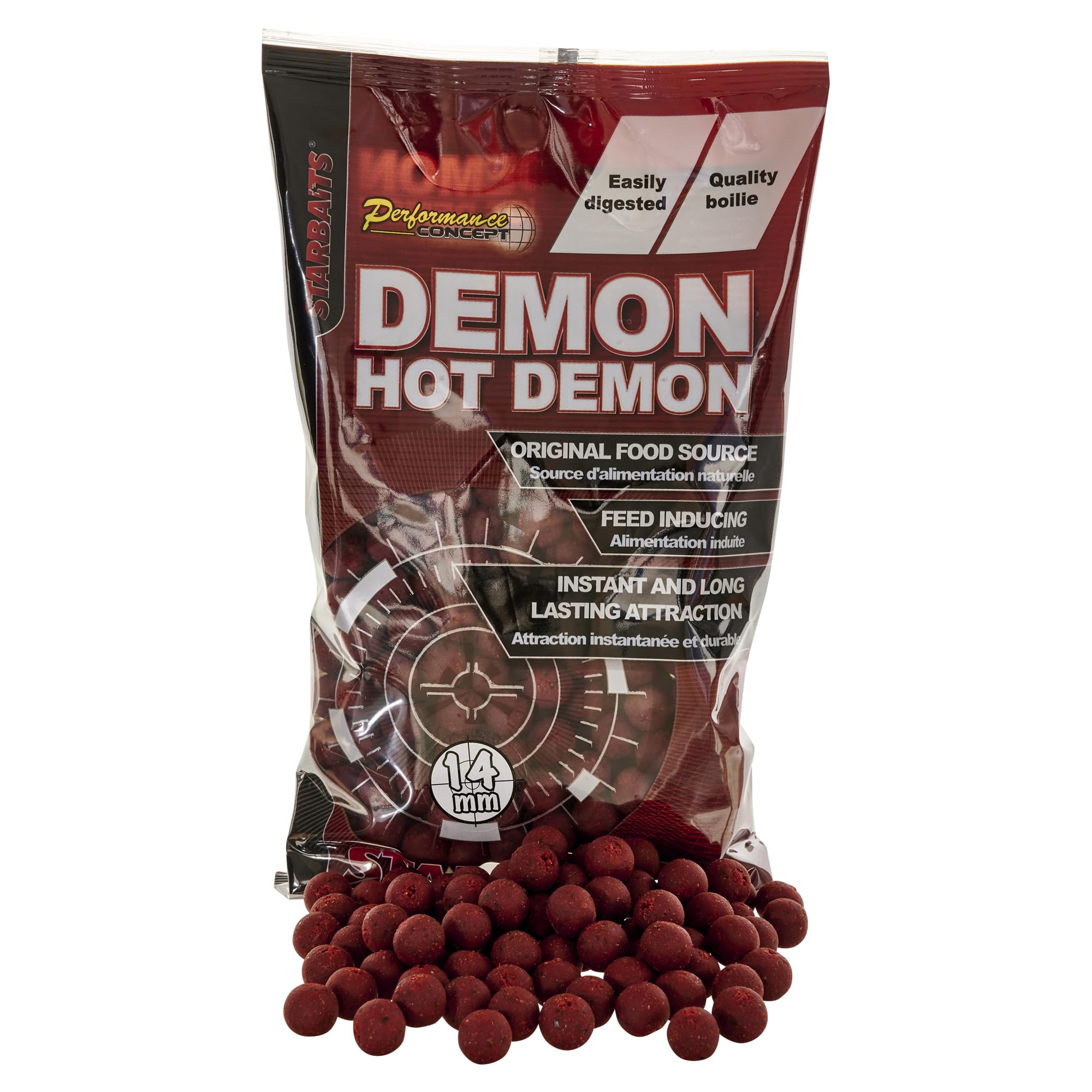 Bouillettes Performance Concept Demon Hot Demon - 800g - D.14mm - Rouge - 63895