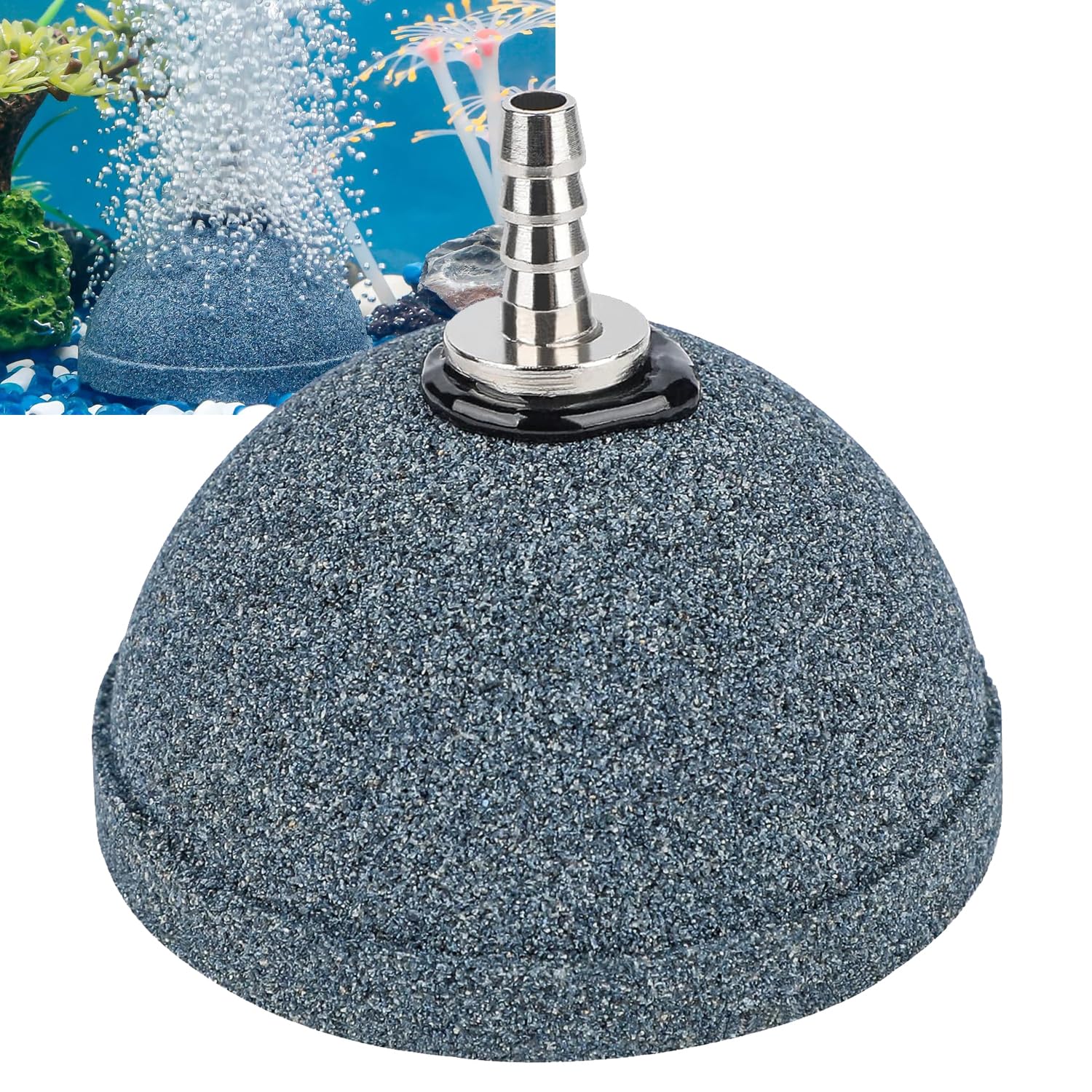 Jainsons Pet Products Aquarium Air Stone, Bread Shape Oxygen Diffuser for Fish Tank, Air Pump, Pond, DWC Hydroponics Reservoir & Buckets (2.3 Inch, 1 Pack)-picture-33