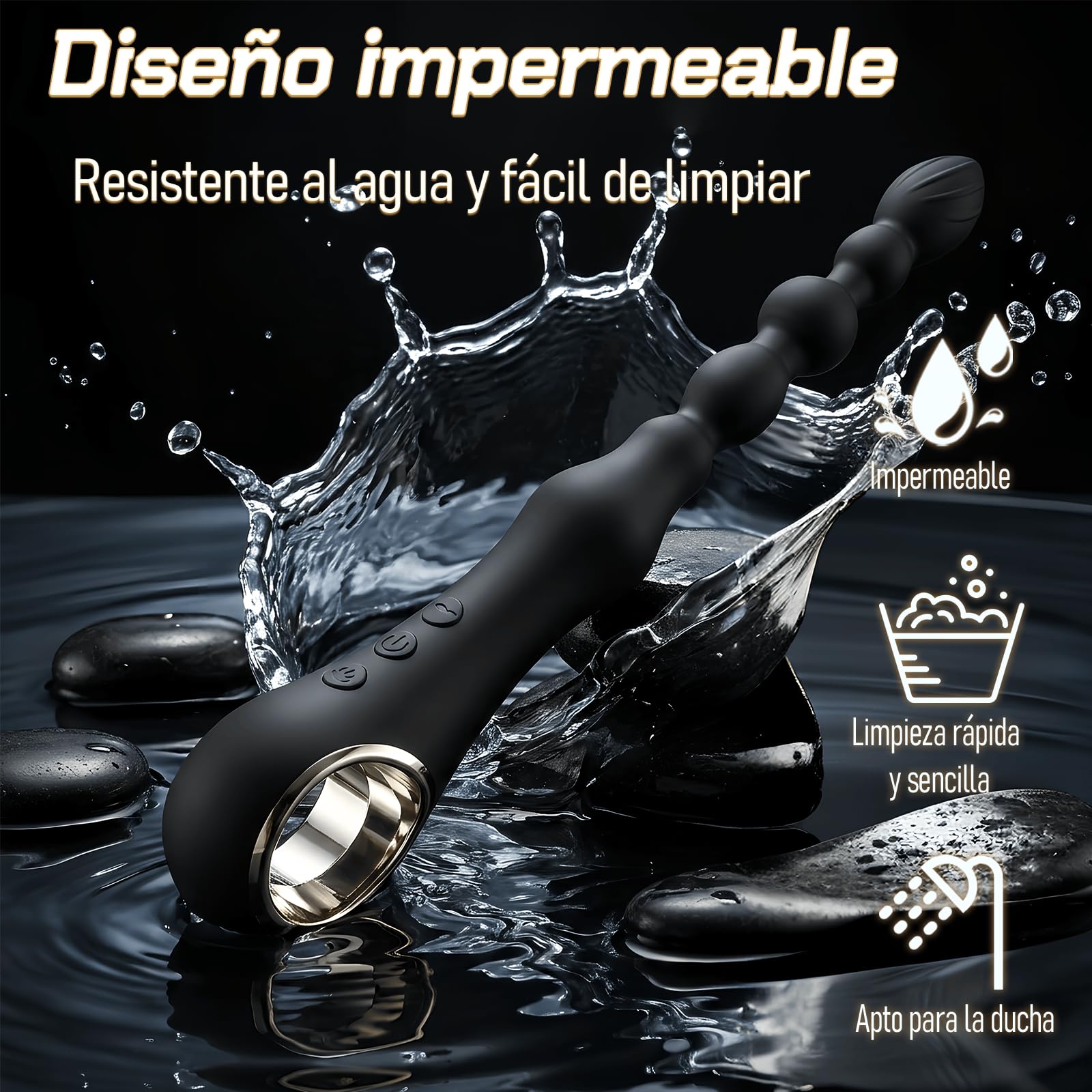 Bolas Anales Vibradoras Masajeador de Próstata Plug Anal Punto G Consolador | Butt Plug Estimulador Clítoris con 7 Modos de Vibración y Función de Calentamiento Juguetes Sexuales Dilatador Vibradorador
