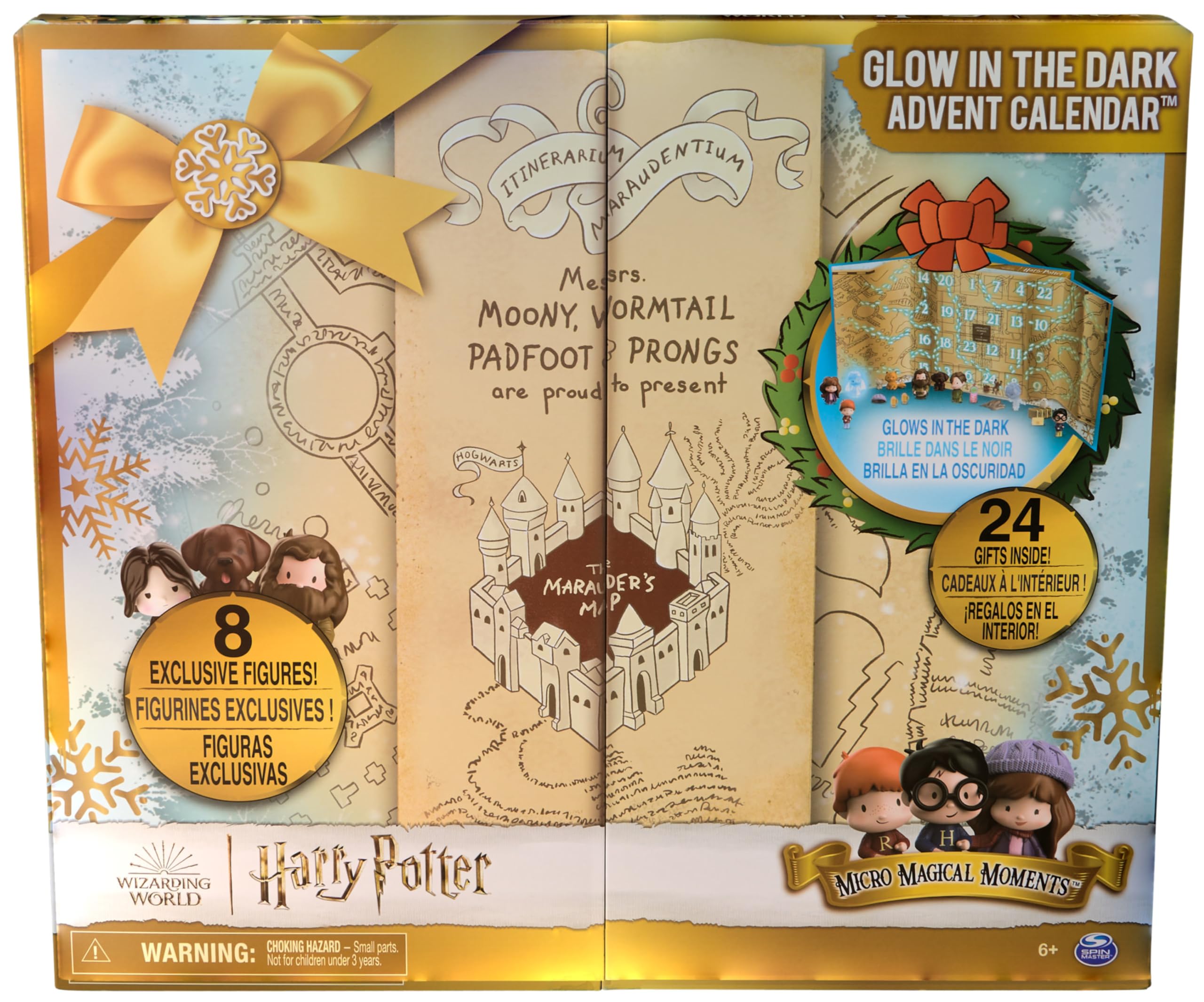 Wizarding World - Calendrier de l'Avent Harry Potter Moments Magiques - Calendrier de L'Avent pour Noël Avec 24 Surprises, Figurines Harry Potter Accessoire - Jouet Enfant 6 Ans et plus