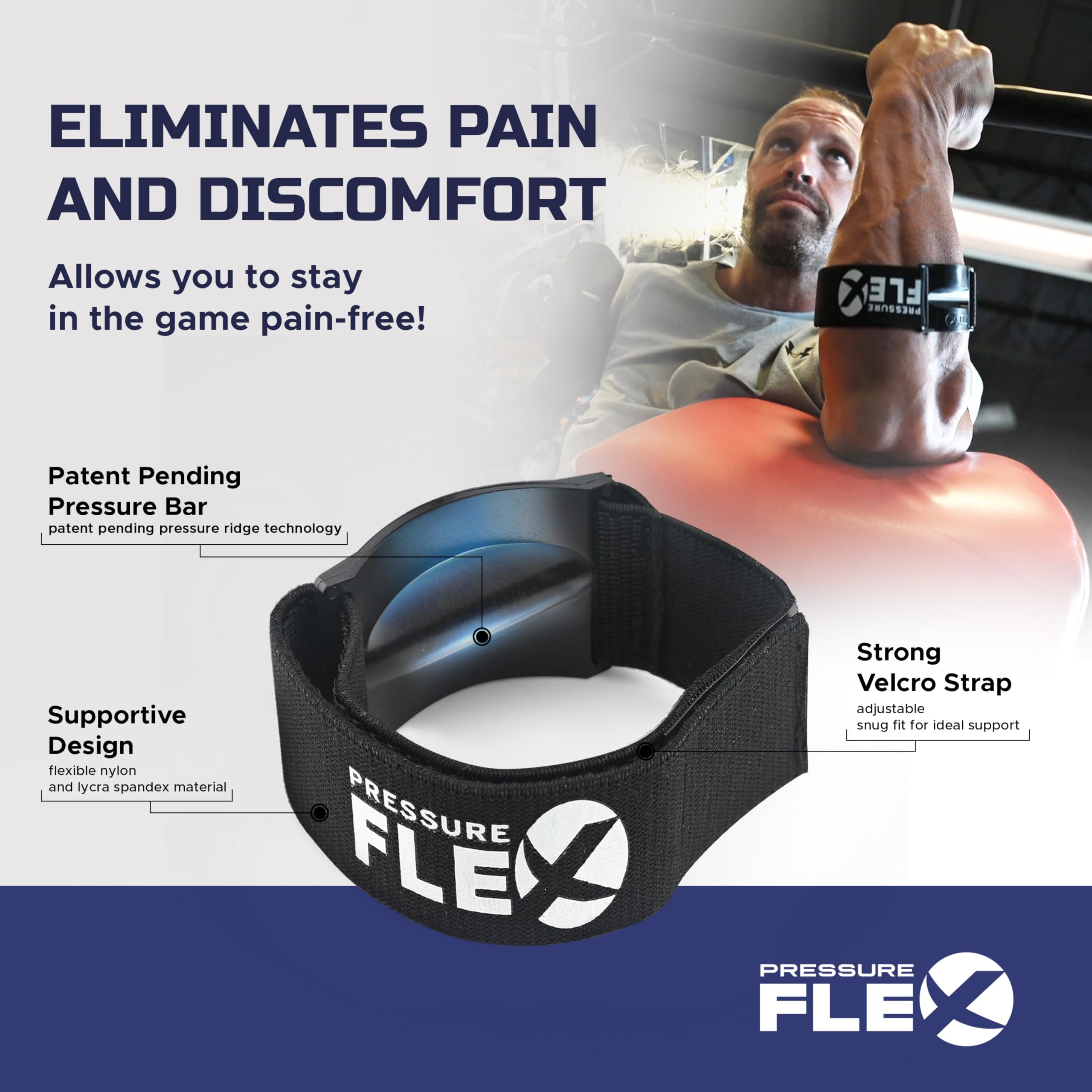 Codera para tendinitis y alivio del dolor de codo de tenista, cómoda correa de codo de golfista, para hombres y mujeres.