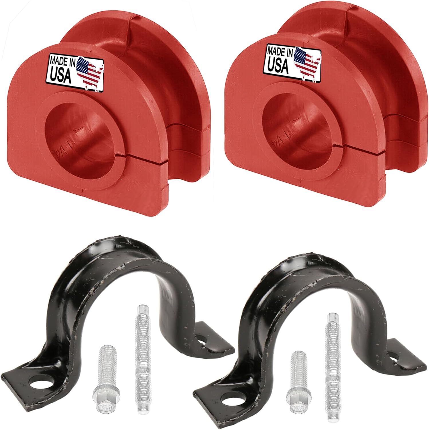 Suspension Dudes 8PC Front/Rear Sway Bar Stabilizer Link Kit + Front CODE RED EXTREME Bracket/Bushing Kit FITS Escalade, Tahoe, Savana, Sierra, Yukon, Humer, 2000-2009 K80631 K6700 K6439 928-565
