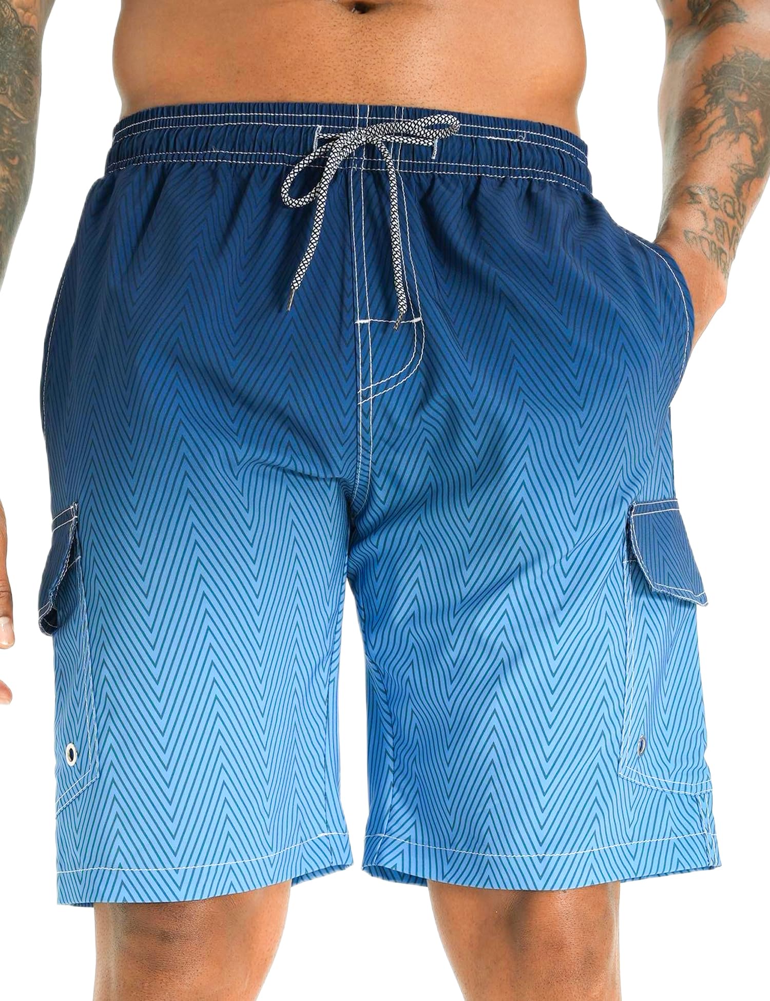 APTRO Costumi Pantaloncini da Bagno Uomo Mare Surf Piscina Stampa Hawaiana Estiva Grande Asciugatura Rapida con Fodera in Rete