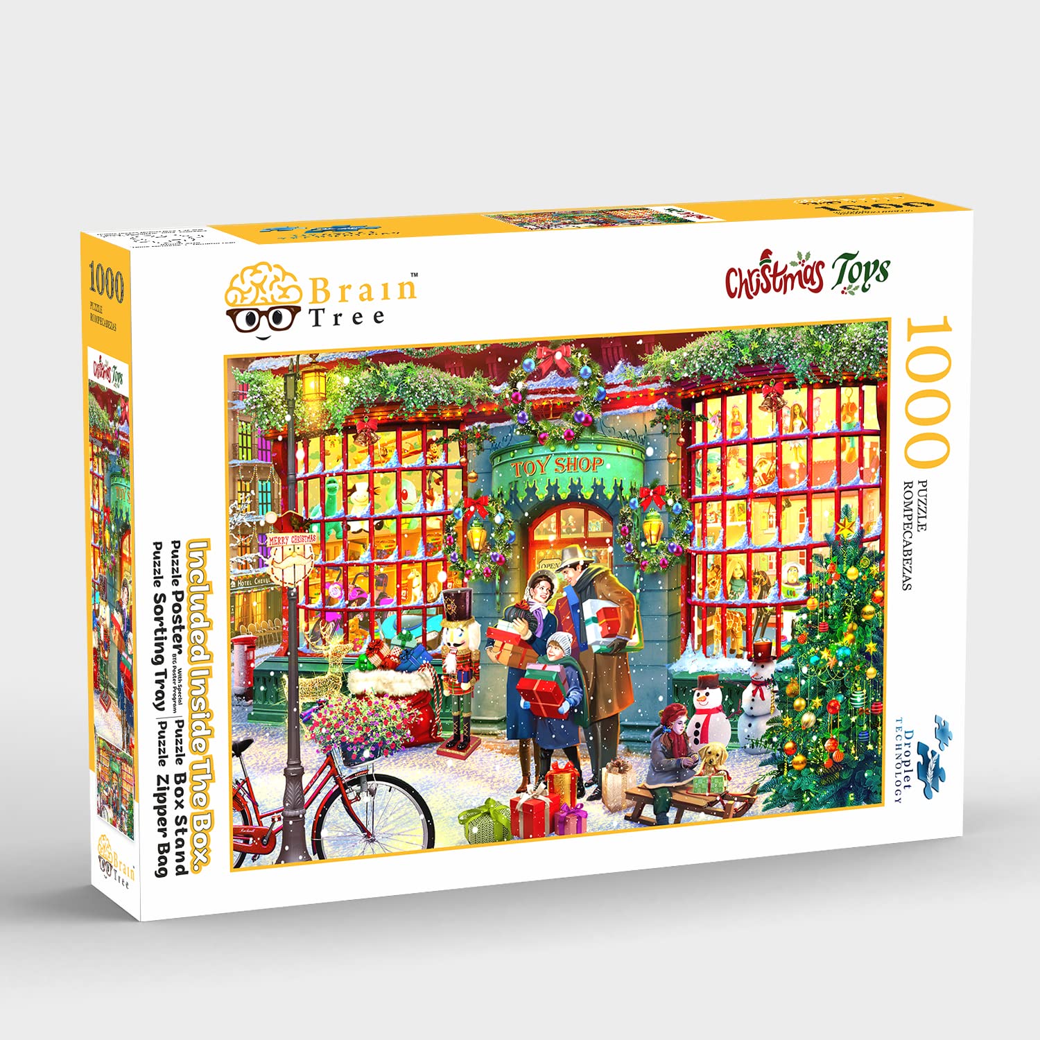 Brain Tree Santas Workshop 1000 Piece Puzzles For For Adults
