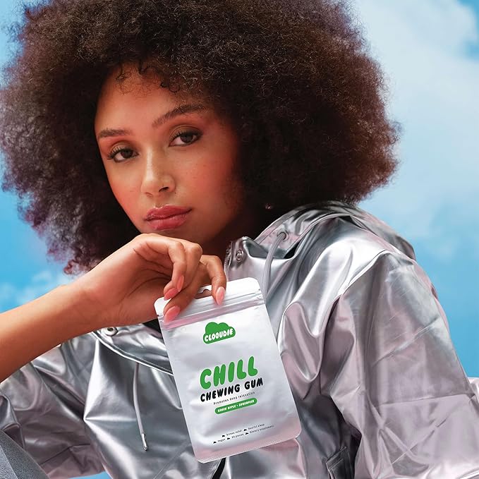 Clooudie Chicle Manzana Verde Sin Azúcar Sin Gluten 30 Unidades miniatura 5