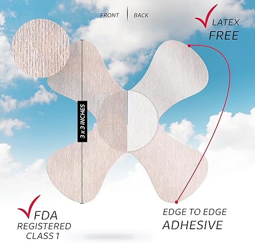 Miniatura 2 de Not Just A Patch Air X-Mini (20 unidades)  Fundas para sensores Dexcom G7, Libre 2 delgadas, fuertes y ligeras  Adhesión ultra larga de 14 días,