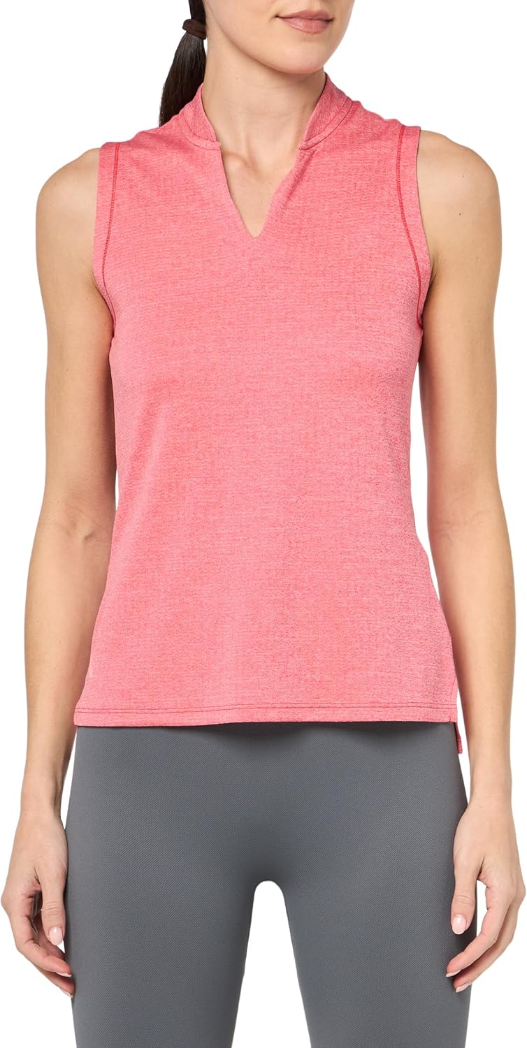 Adidas Golf Women's Standard Ultimate365 Textured Sleeveless Polo Shirt
