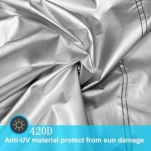 Miniatura 5 de Cubierta de calentador de mesa resistente, 38 pulgadas de alto x 24 pulgadas de ancho x 24 pulgadas de profundidad, calentador de patio redondo con