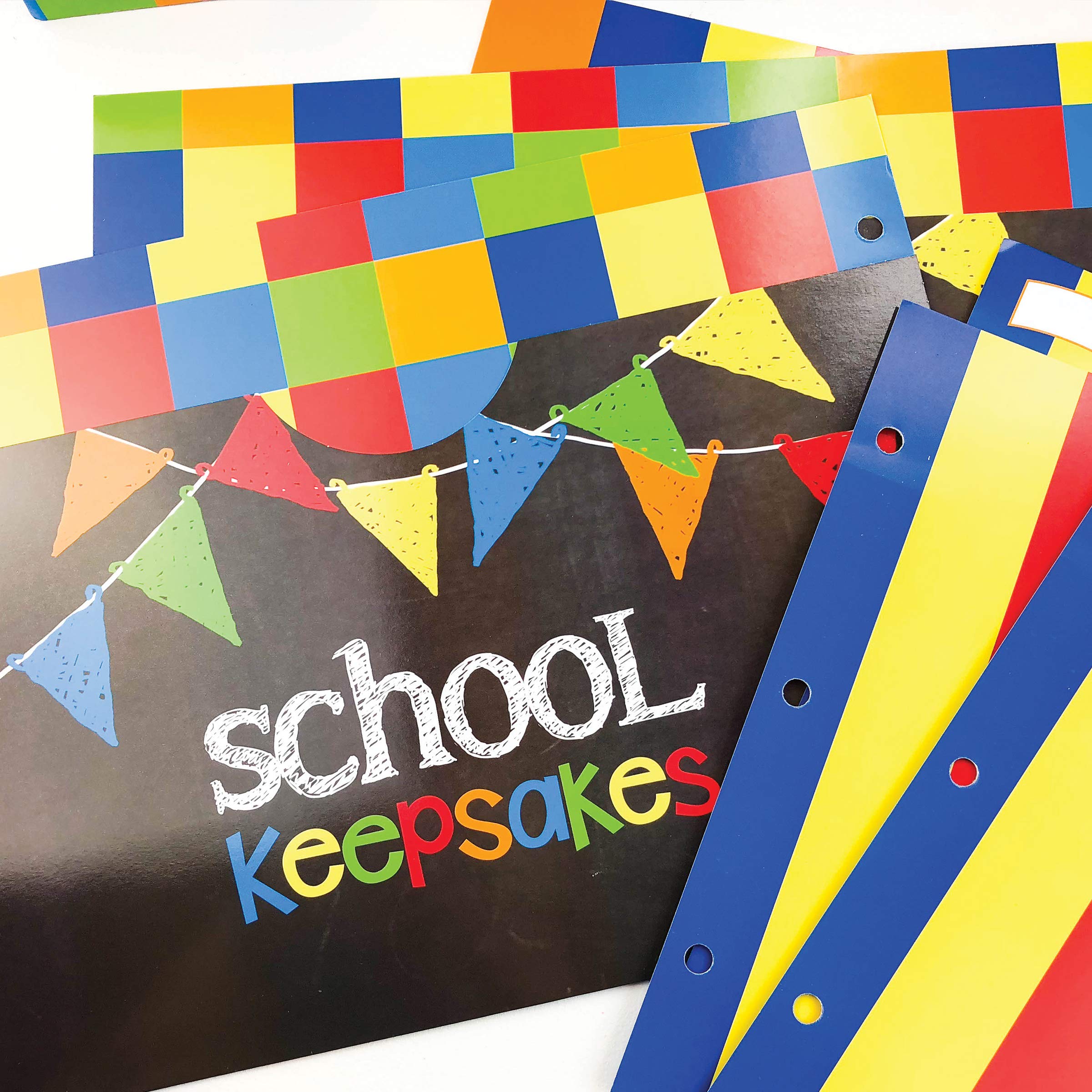Libro de recortes de memoria escolar (3 juegos) con bolsillos adicionales y kits de páginas de fotos para guardar recuerdos de clase