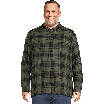 Мужская рубашка L.L.Bean Fleece-Lined Flannel Shirt Traditional Fit thyme