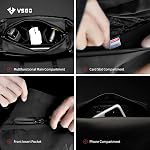 VSGO 4L Photographie professionnelle Sac à friser, sac de poitrine pour hommes & Femmes, Micro-SLR Caméra, UAV Matériel & Sac de rangement numérique