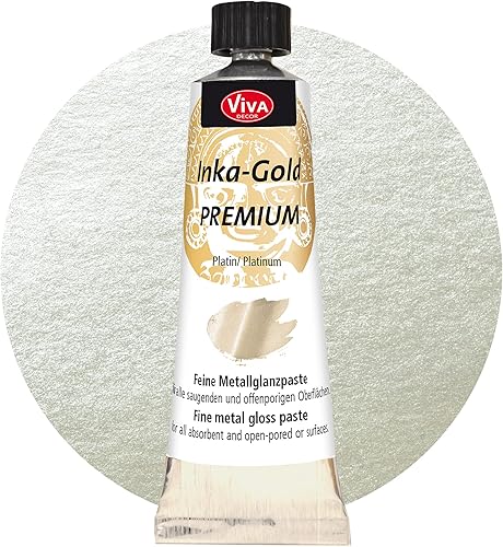 Miniatura 7 de Viva Decor Inka Gold Premium 2 x 1.41 oz  Colección Golden Shine  Cera dorada y acabado metálico para efectos brillantes en madera, lienzo, arcilla,