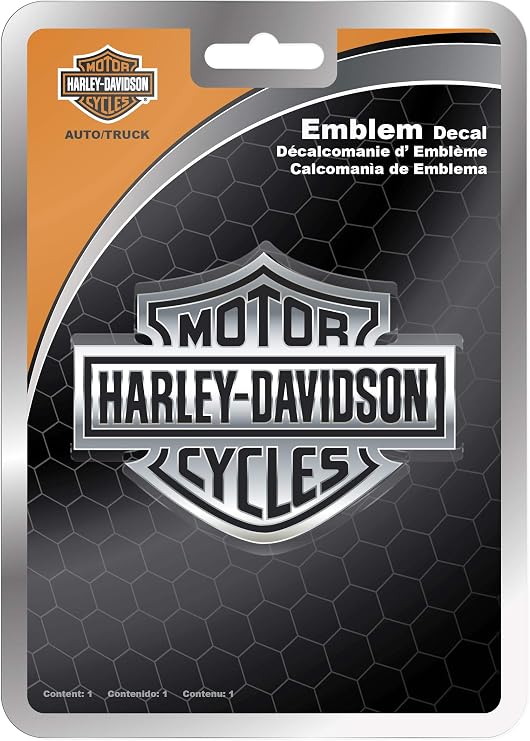 Chroma 9107 Harley-Davidson Injection Molded Emblem Decal