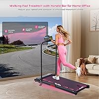 Vista 6 de Walking Pad with Incline, 2026 Upgrade Electric Small Walking Pad with Handle Bar, 3.0HP Protable Walking Pad Treadmill with Handles and Incine for