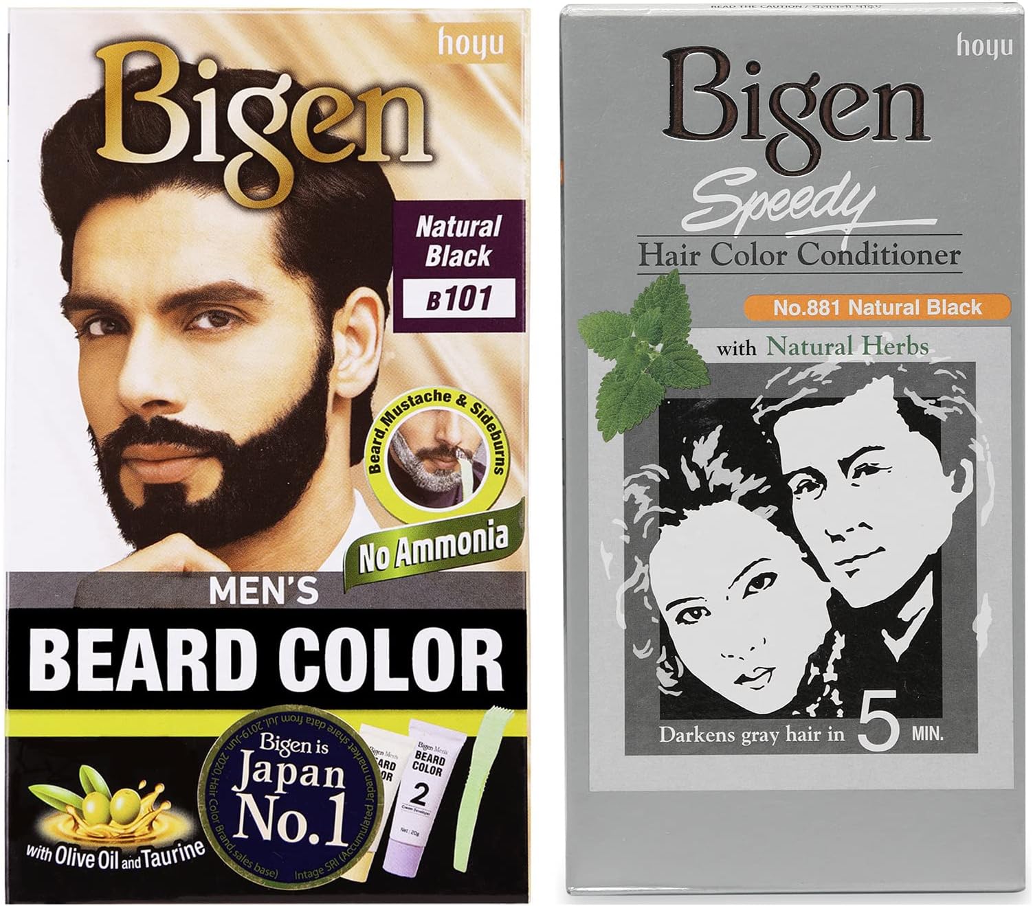 Beard Black Color 101 & Speedy Color 881 (Pack Of 2)