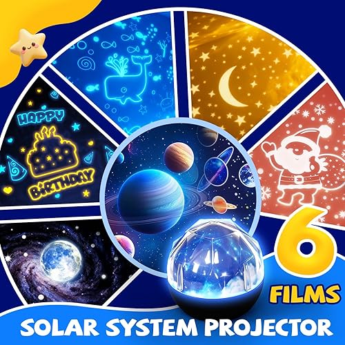 Miniatura 5 de TOURACE Solar System Projector, Star Night Light for Kids, Planet Toys, Space Light, Universe Projectór, Space Lamp, Teen boy Girl Bedroom, Planets