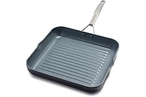 GreenPan Paris Pro Hard Anodized Healthy Ceramic Nonstick Square Grill Pan