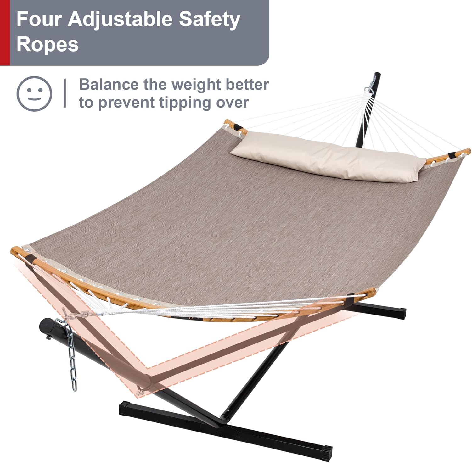 2pk Quick Dry Hammock with Stand + Hammock Cover