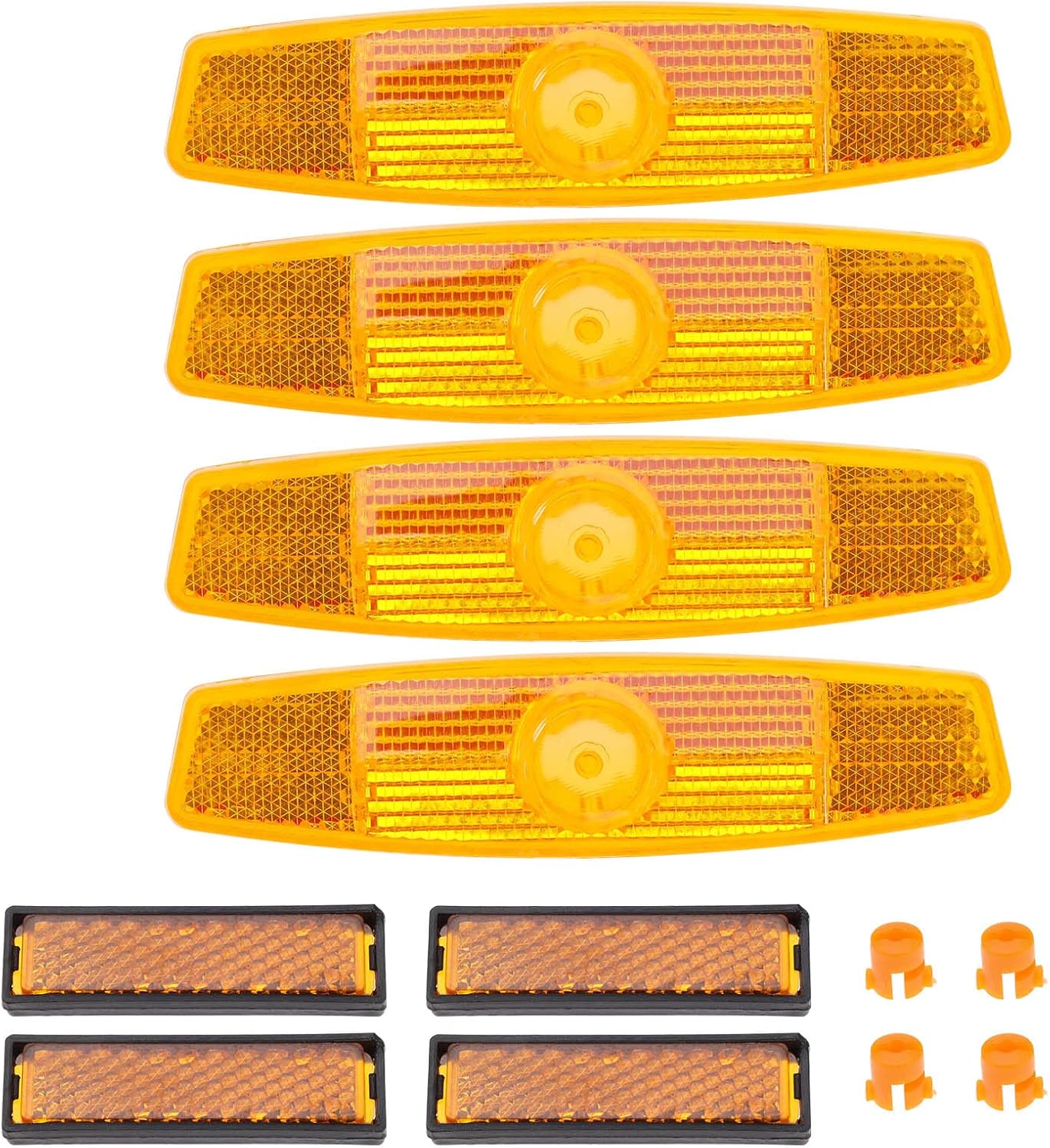 SING F LTD 8Pcs Bicycle Wheel Spoke Reflectors Universal Bicycle Pedal Reflector