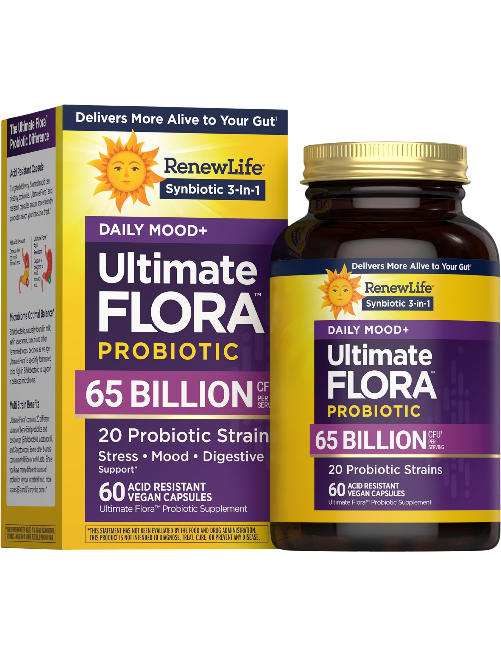 Renew Life Ultimate Flora Probiotics Daily Mood Support