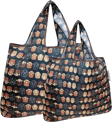 allydrew Bolsas de comestibles reutilizables de nailon plegables grandes