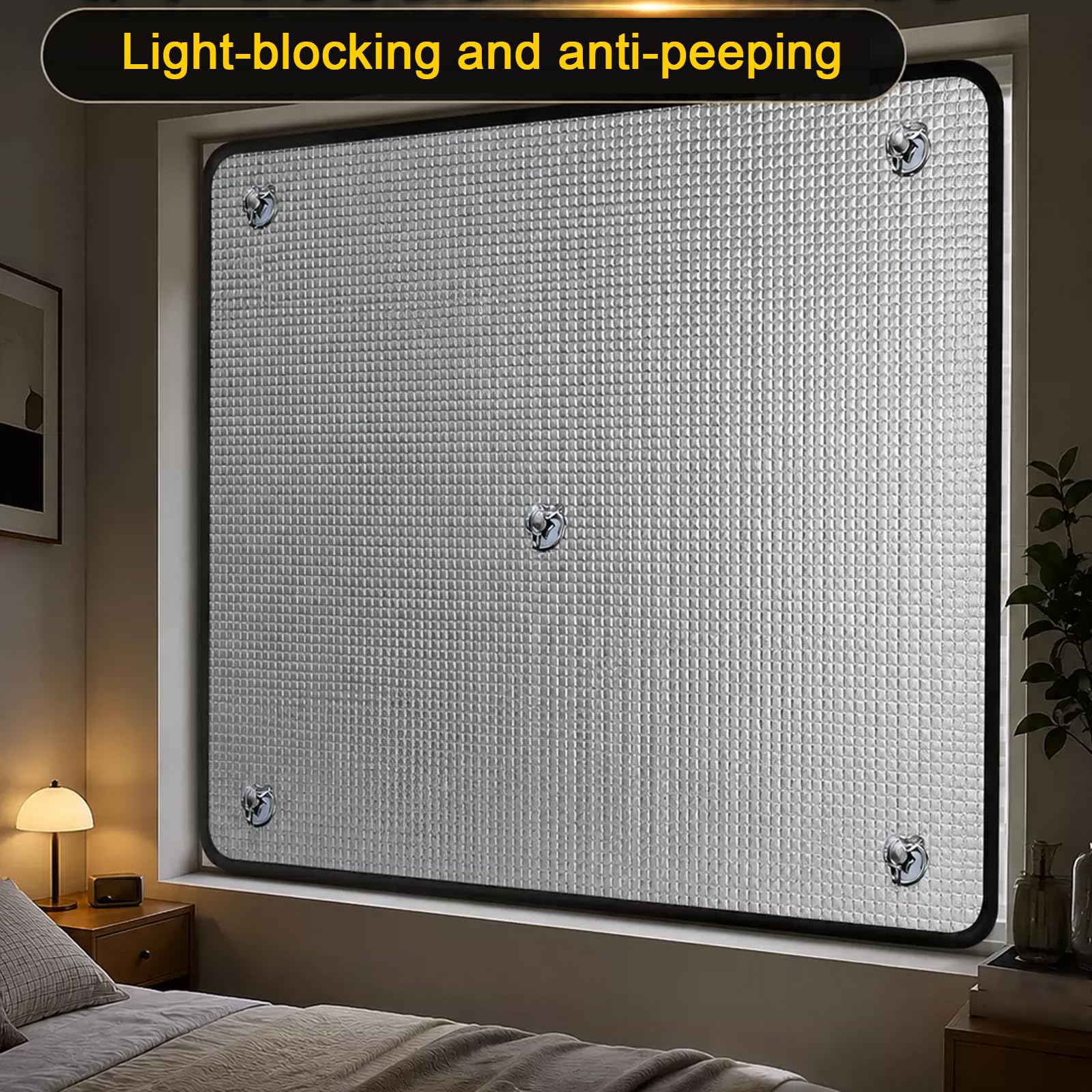 Película Reflectante para Ventana de 6 Mm de Espesor,Lámina de Aluminio (140x150cm)
