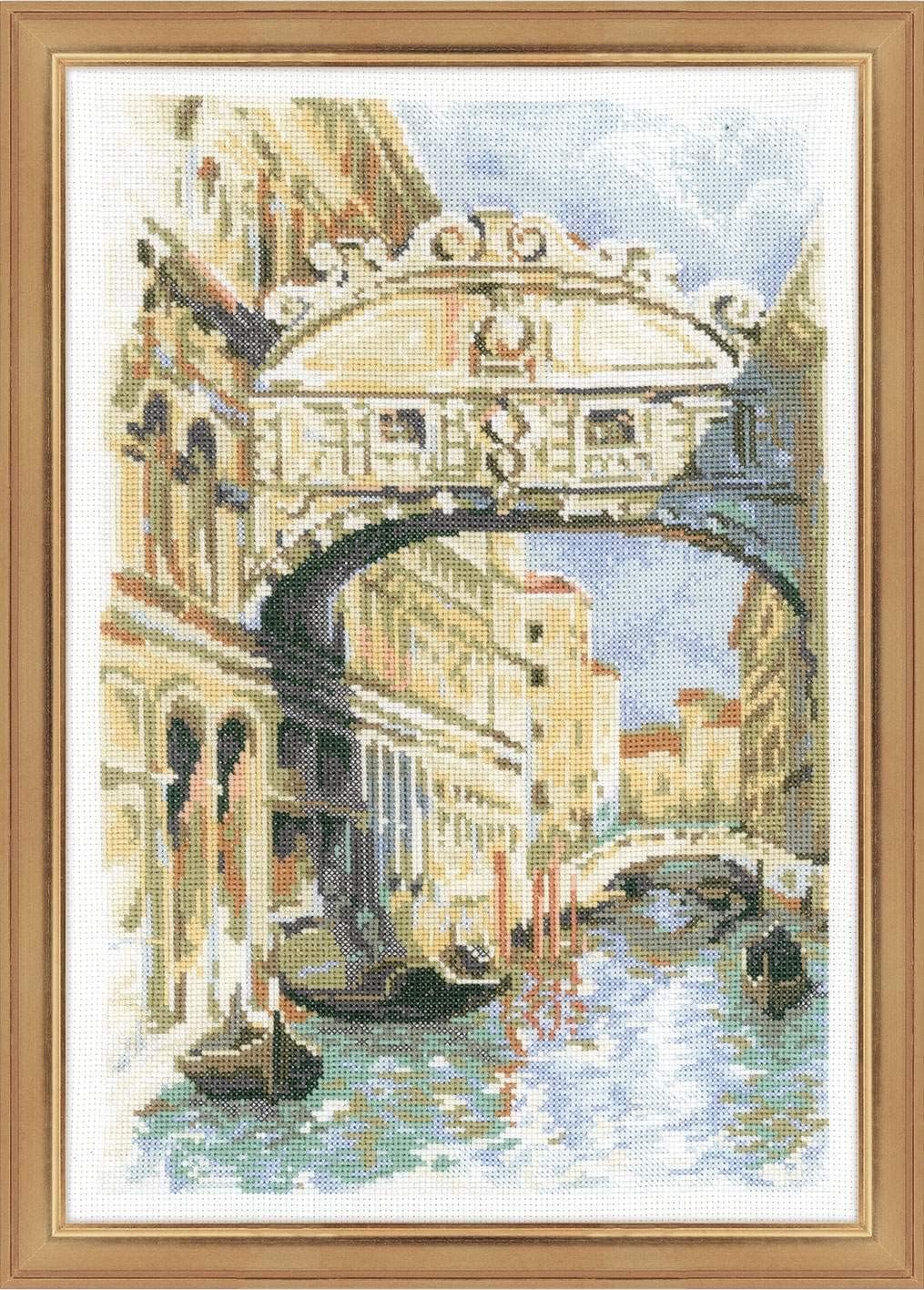RIOLIS Counted Cross Stitch Kit 10.25"X15"-Venice Bridge Of Sighs (14 Count) -R1552