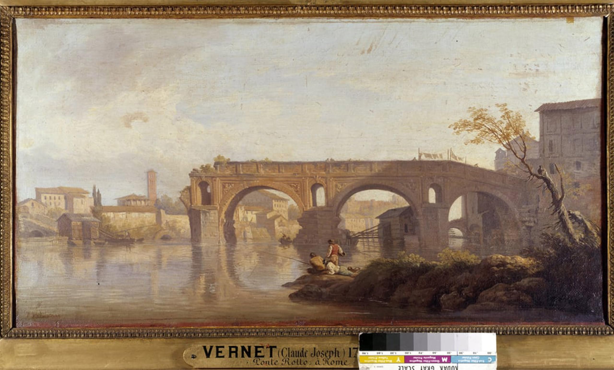 SERENDIPITP Vintage Wall Art Canvas Nordic Poster Canvas Print Picture the Broken Bridge Inpainting by Claude Vernet Wall Art Poster for Home Decor 60x90cm