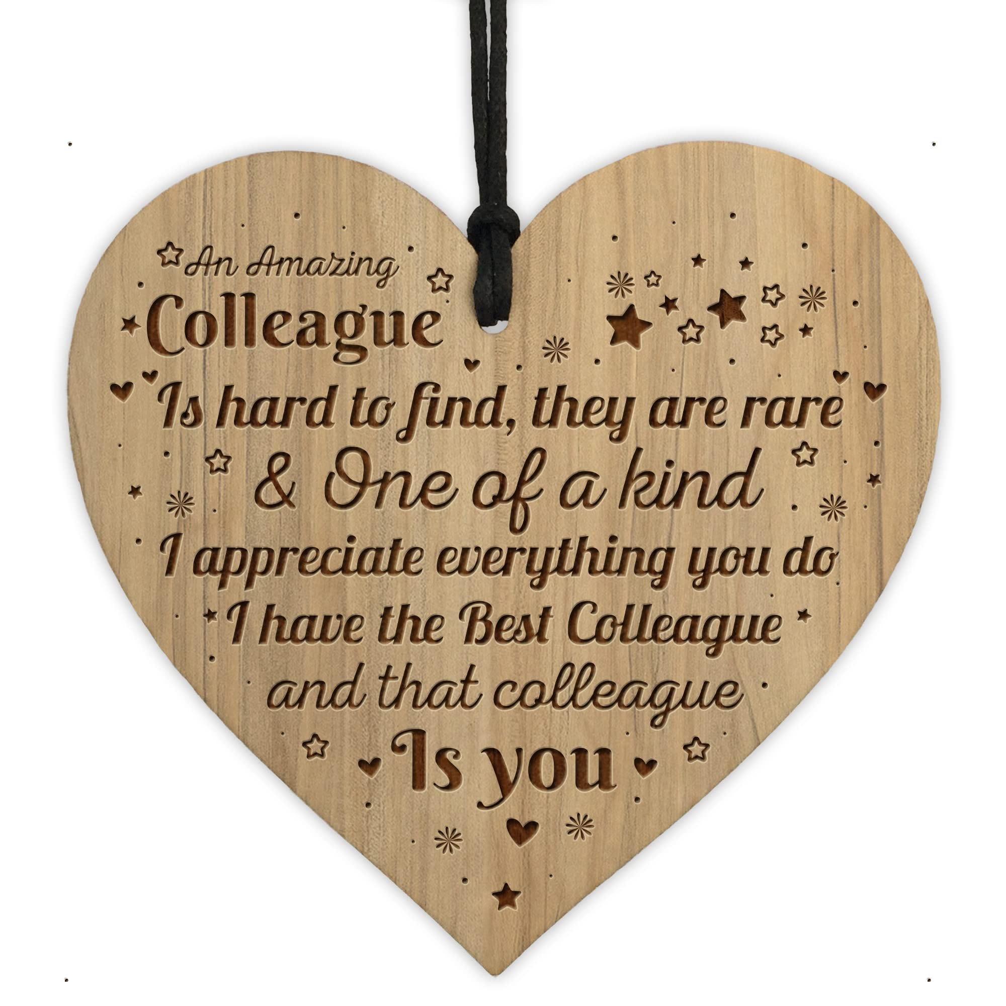 Red Ocean Gift for Colleague | Colleague Sign Wooden | Colleague Birthday Gifts | Colleague Christmas Gifts | Thank You Colleague Gift | Friendship Gift