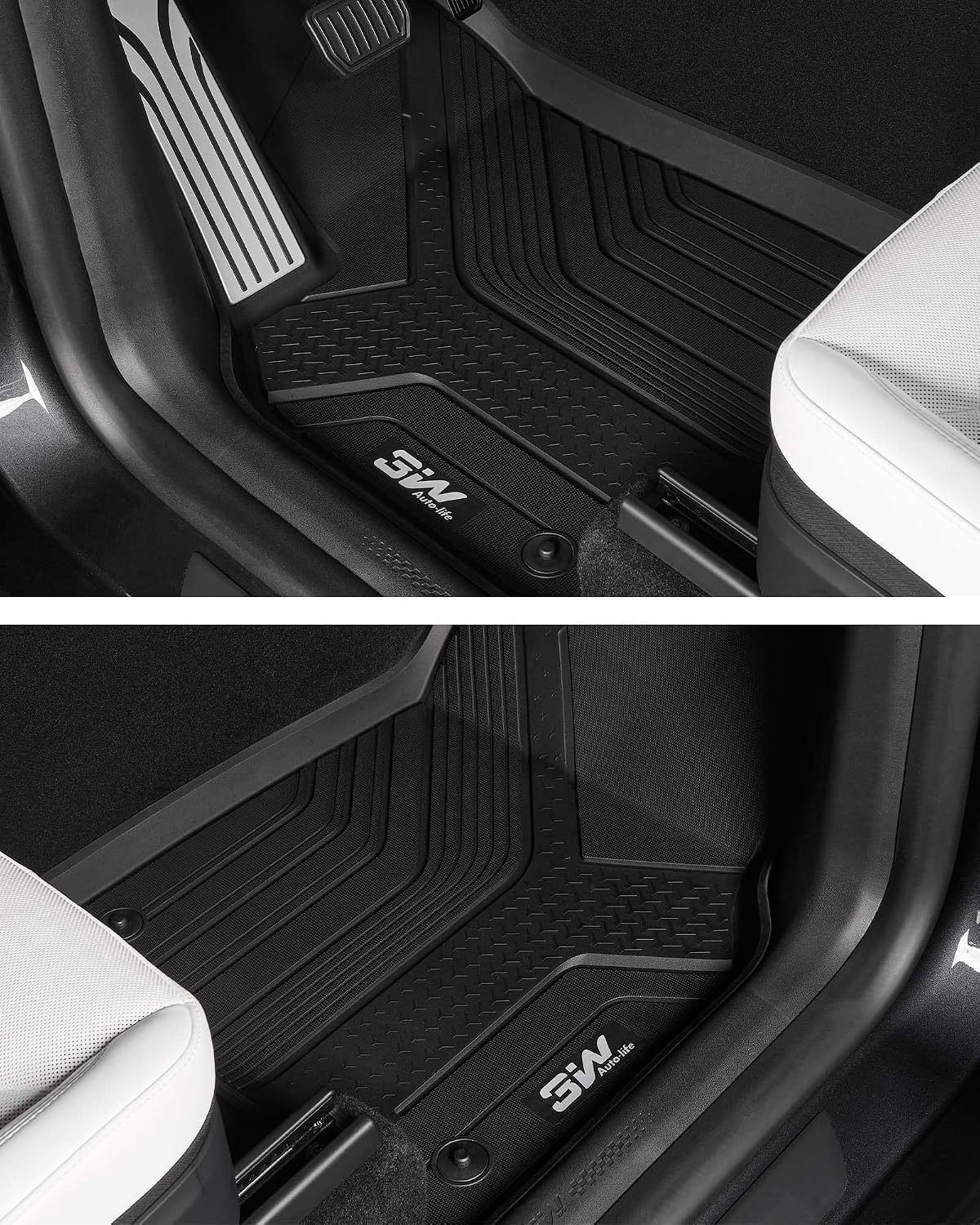 3W 2025 2026 Tesla Model Y Juniper Only for 5 Seat Floor Mats image 5