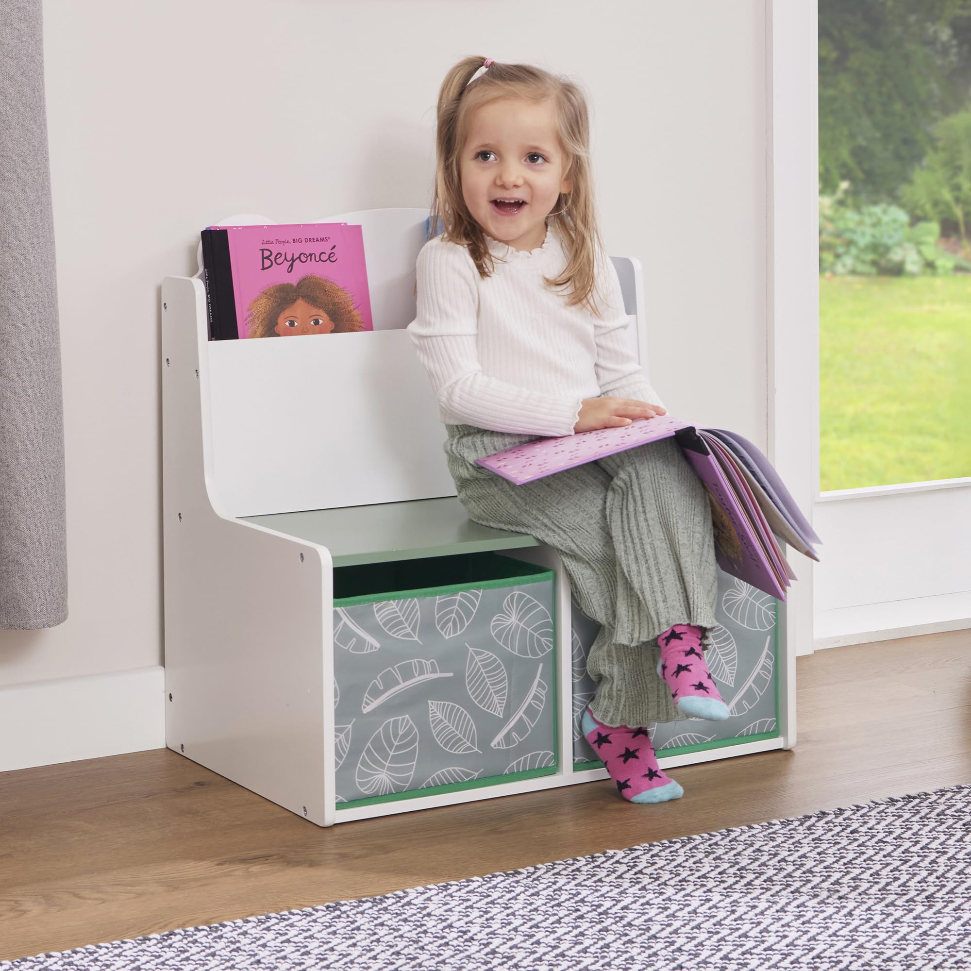 Liberty House Toys Kids Teddy Bear Bookcase White Small