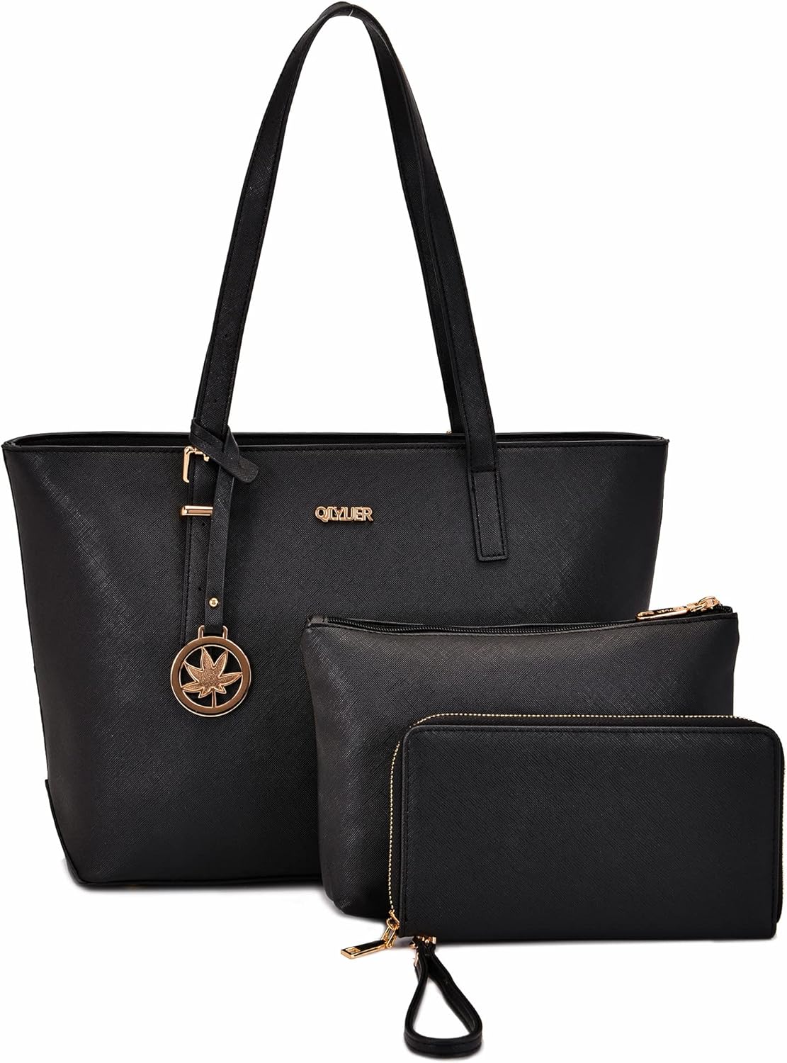 Qiyuer Women Purses Handbags Wallet Sets Shoulder Bags Top Handle Satchel Tote Purse Work Bag Set With Matching Wallet 3pcs - Image 7