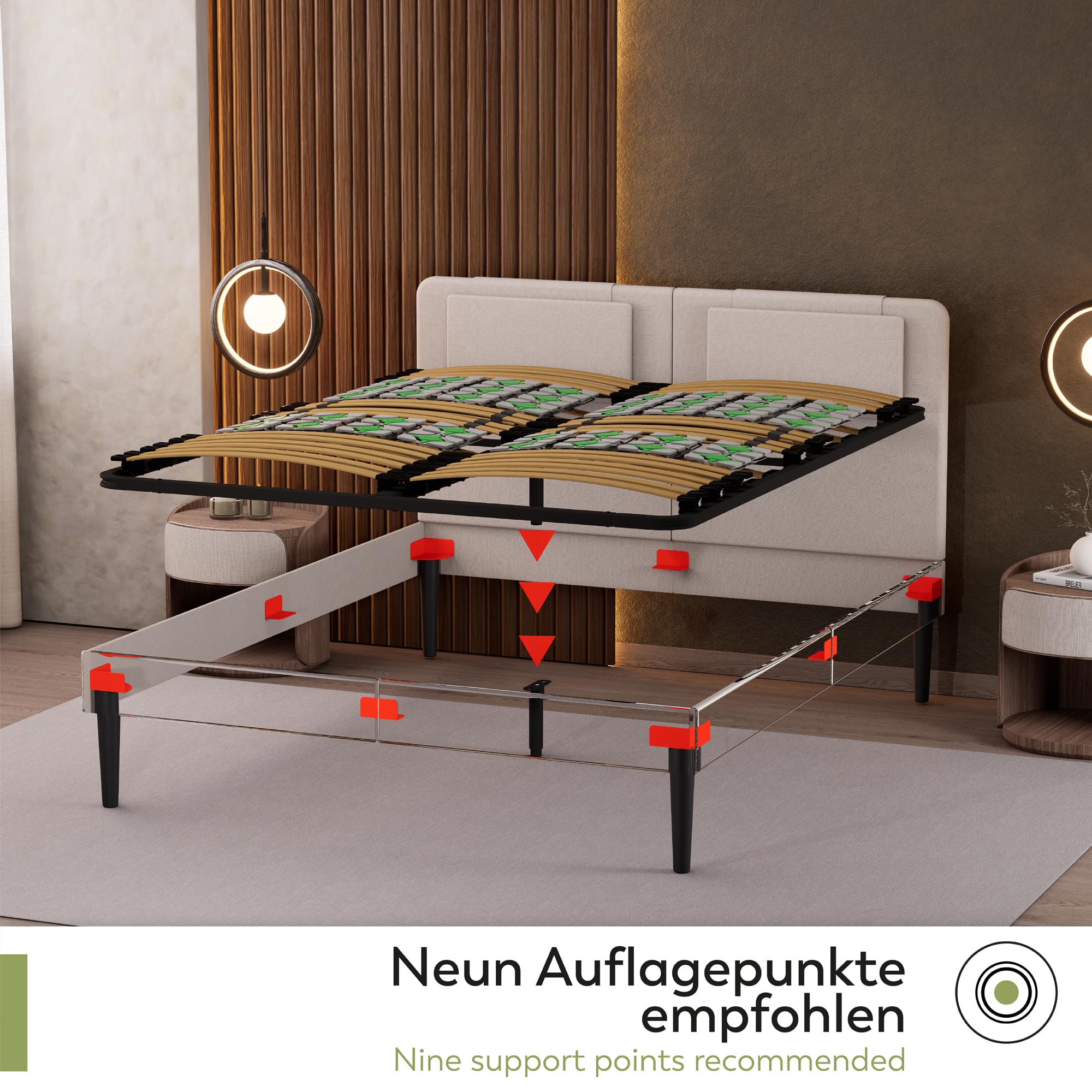 i-flair Tellerlattenrost 140x200 cm Harry Ergo IF80
