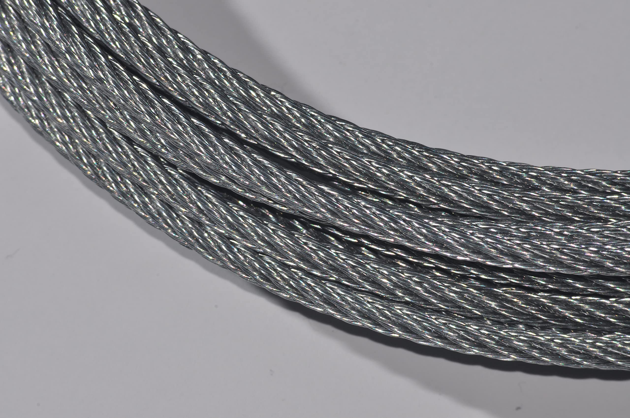 Cable de Acero galvanizado, diámetro 4 mm, trenzado de 6 x 7 (25 Mts)